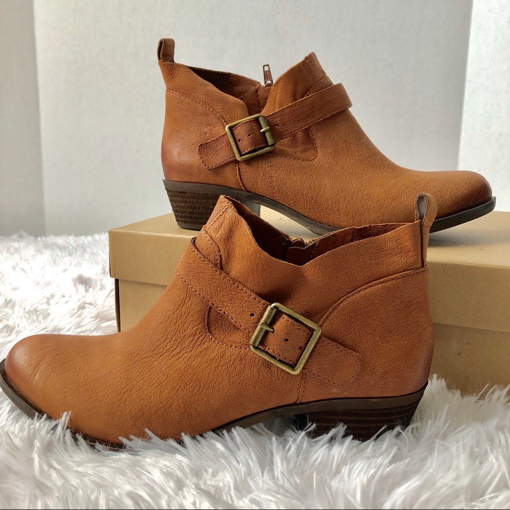 Lucky Brand Boomer Boot in Whiskey Brown